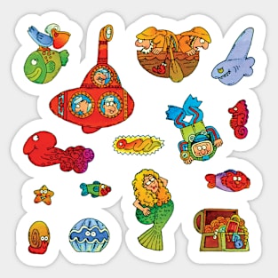 Under the Sea sticker pack Sticker